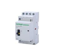 Contactor modular de CA for uso doméstico, HCH8s-25M, 4P, 16A, 20A, 25A, 24V, 110V, 220V, con interruptor control manual, 4NO, 2NO, 2NC o 4NC(4p 25a 4nc 230v)