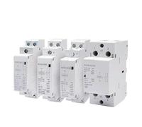 Contactor modular de CA for uso doméstico OriginalNCH8, 220 V, 230 V, 400 V CA, 20 A, 25 A, 40 A, 63 A, 1 NA, 1 NC, 2 NA, 2 NC, 4 NA, 2 fases.(NCH8-25,1NO1NC)