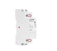 Contactor Modular de carril Din DC12V DC24V voltaje de bobina 25A 2NO 2NC 1NO1NC 50/60Hz AC220V Contactor DC(2P 25A 2NC AC220V)