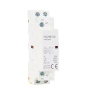 Contactor Modular de HCH8-25 2P 16A 20A 25A 2NO o 2NC 1NO1NC 24V 110V 220V Contactor doméstico automático Tipo de carril Din(2P 25A 1NO1NC DC12V)