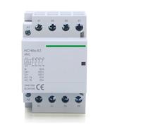 Contactor Modular de HCH8s-63 4P 63A 4NO 4NC 2NO2NC 380V 220V 110V AC 24V Contactor doméstico Tipo de carril Din iCT 50/60Hz(4P 63A 4NC DC24V)