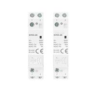 Contactor modular de riel DC12V DC24V Voltaje de bobina 25A 2NO 2NC 1NO1NC 50/60Hz AC220V Contactor DC(2P 25A 1NO1NC DC12V)