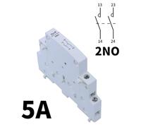 Contactor modular doméstico de 5 piezas, 220 V, iCT, 2 polos, 16 A, 20 A, 25 A, 2 NC, 2 NA, 1 NA, 1 NC, 50/60 Hz(Auxiliary 2NO)