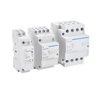Contactor Modular eléctrico doméstico KCH8-63, 2P, 2NO, 2NC o 1NO, 1NC, CA, 250 V, 63 A, for Montaje en riel DIN, 1 Unidad(2p 63a 220v 2nc)