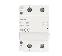 Contactor Modular GYHC De 2 Polos, 100A, 2NO, 2NC, 1NO1NC, 220V, 110V, 24V, Doméstico Automático, Tipo Carril Din ICT 50/60Hz(2P 100A 1NO1NC 230AC)