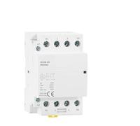 Contactor modular HCH8-63 4P 40A 63A 2NO 2NC 4NO 4NC 220V 110V 24V Contactor doméstico tipo riel DIN 1 pieza(4P 63A 4NO DC24V)