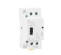 Contactor Modular Manual for el hogar, 2P, 40A, 63A, 2NO o 2NC, carril DIN, CA, 220V, 230V, Control Manual