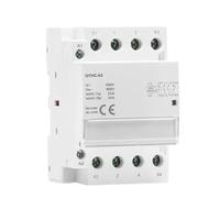 Contactor modular ZHIDAISHI GYHC63, 4 polos, 63 A, 220 V/230 V CA, montaje en riel DIN, instalación en panel eléctrico doméstico, blanco