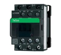 Contactor tripolar CA versión negra eléctrico 3P LC1D25 LC1D32 LC1D38 B7C F7C Q7C M7C 24V 48V 110V 220V 380V(AC LC1D09,380 V)
