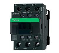 Contactor tripolar CA versión negra eléctrico 3P LC1D25 LC1D32 LC1D38 B7C F7C Q7C M7C 24V 48V 110V 220V 380V(AC LC1D38,48V)