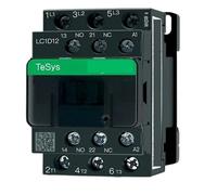 Contactor tripolar CA versión negra eléctrico 3P LC1D25 LC1D32 LC1D38 B7C F7C Q7C M7C 24V 48V 110V 220V 380V(AC LC1D12,110v)