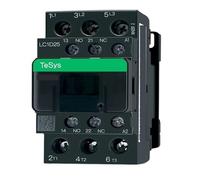 Contactor tripolar CA versión negra eléctrico 3P LC1D25 LC1D32 LC1D38 B7C F7C Q7C M7C 24V 48V 110V 220V 380V(AC LC1D25,380 V)