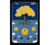 Contacts Book: Alphabetical Telephone and Address Book | Tree of Life smartphone design | small size 4 x 6 inches
