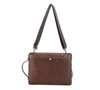 CONTACT'S FAMILY Bolsa Bandolera para Portátil para MacBook Pro de 14,2 pulgadas, Cuero Genuino Funda para Portátil de 14 con Correa para el Hombro