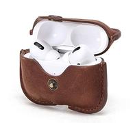 CONTACT'S FAMILY Funda AirPods Pro 2, Funda Piel Airpods Pro 2, Funda Cuero Airpods Pro 2 (Marrón)
