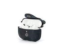 CONTACT'S FAMILY Funda para AirPods Pro 2, Airpod Pro 2, funda de piel para auriculares para hombre, compatible con AirPod Pro de 2ª generación con gancho para llave (azul)