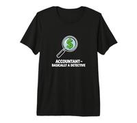 Contador Básicamente Un Detective Funny Finance Camiseta Premium