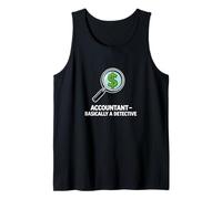 Contador Básicamente Un Detective Funny Finance Camiseta sin Mangas