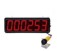 Contador Con Pantalla Led De 6 Dígitos Para Conteo Por Sensor De Hasta 999999 Y Distancia De Inducción De 70 Cm, Contador Digital Led De 3 Pulgadas, Memoria De Fallo De Alimentación Y Conteo