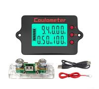 Contador Coulomb con cable de datos de 0,5 m e interfaz OT8 para una configuración sencilla en pruebas de batería y trabajos de mantenimiento (100 A)