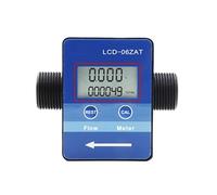 Contador de agua con entrada de latón. Medidor de flujo Medidor de flujo digital electrónico Plástico Rosca 3/4