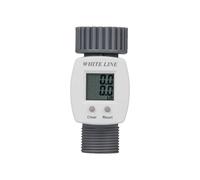 Contador de Agua Digital 3/4" LCD Reloj de Agua Contador de Agua WHITE LINE W...