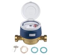 Contador de agua para jardín de 3/4 pulgadas AG/BL 110 mm con cubierta protectora UV