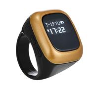 Contador de anillo inteligente - Dispositivo digital portátil para oraciones | Reloj despertador, contador de fitness portátil, dispositivo electrónico de mano para rezar