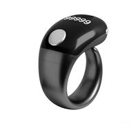 Contador de anillos de carga tipo C con pantalla LCD brillante y función de bloqueo automático para un recuento preciso, ajustable para mayor comodidad (negro)