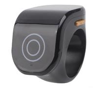 Contador de anillos digital recargable con pantalla dual sensible al tacto, cuerpo ABS ligero y construcción resistente al sudor (negro)