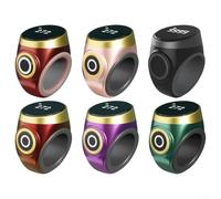 Contador de anillos inteligente recargable con pantalla digital luminosa, fácil control táctil, anticonfusión, bloqueo de pantalla automático, ajustable, material de silicona ABS (contador de