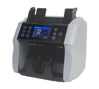 Contador de billetes, Máquina contadora de dinero con valor varias monedas y cálculo importe total Para negocios