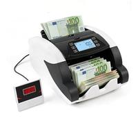 Contador de Billetes, Maquina Contar Billetes con Detección de Falsificación UV/MG/IR, 1000 Billetes/Minuto, Pantalla LCD, Modos de Añadir/Lote, para Tiendas, Bancos y Restaurantes