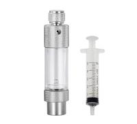 Contador de burbujas de CO2, contador de burbujas de dióxido de carbono de un solo cabezal para acuarios con válvula de retención y adición de agua para regulador de CO2 en acuarios plantados.