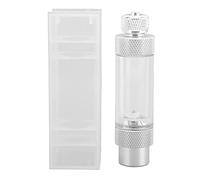 Contador de Burbujas de CO2 de aleación de Aluminio, Contador de Burbujas para acuarios con válvula de retención, medición precisa del Flujo de CO2 para peceras, diseño de Tuerca (Cabeza única 80 X