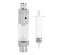 -Contador de burbujas - Regulador de una sola cabeza, medidor de flujo acrílico transparente, diseño anti-reflujo | Sistema de Inyección De Acuario Fácil De Instalar Para El Control Estable Del