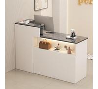 Contador de caja registradora | Escritorio de madera para tiendas y salones | Diseño espacioso para una mejor experiencia del cliente
