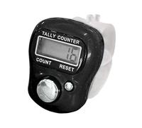 Contador de clicker - Marcador electrónico de mano | Anillos de contador de clicker de dedo pequeño para bienes, entrenamientos de vuelta, ganchillo, eventos, escuela, deportes, natación, puntuación