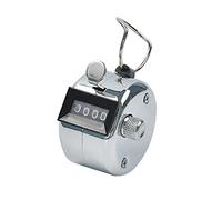 Contador de clicker Tally de metal para estuche, mecánico digital, de mano con/sin soporte de base para personas S mecánico para entrenar, tejer, gente, regazo, pesca, golf, niños pequeños