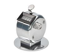 Contador de clicker Tally de metal para estuche, mecánico digital, de mano con/sin soporte de base para personas S mecánico para entrenar, tejer, gente, regazo, pesca, golf, niños pequeños