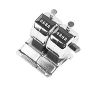 Contador de clics manual de acero inoxidable con perilla de reinicio para puntuación deportiva, investigación científica, contador de puntuación manual