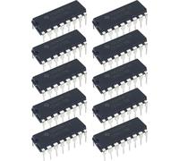 Contador de décadas IC - Chip de conteo decimal para proyectos de control secuencial | Circuito integrado negro con función de salida diez decodificados, para aficionados, estudiantes, ingeniería de