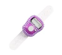 Contador de dedo electrónico, contador de conteos de los dedos | Número de visualización LCD contador de clics - Anillo de grabadora de hilera de tejido electrónica reiniciable manual para la vuelta d