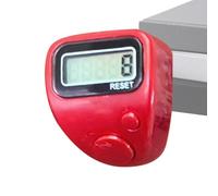Contador de dedos, ajuste cómodo, multifuncional, contadores de dedos electrónicos LCD para entrenar, para tejer ganchillo, pesca, camping, senderismo, oficina, biblioteca, golf, deportes