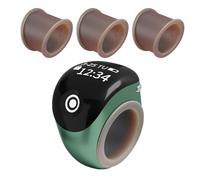 Contador De Dedos De Trinquete | Gadget Conectado A La Aplicación Para Conteo En Tiempo Real,Mini Medidor De Dedo | Para Conteo En Interior Al Aire Caminar Golf Matemáticas Aula, Se