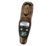 Contador de dedos digital de madera para cuentas de oración - Clicker portátil LCD con reinicio para meditación y tejer - Dispositivo de mano de 10 cm (el dragón negro)