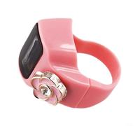 Contador de dedos electrónico TFor Clicker con correa suave ajustable, adecuado para contar puntuaciones deportivas, asistencia, uso en el aula y otras tareas (rosa)