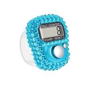 Contador de dedos ligero decorado con joyas para contar en entrenamientos y actividades diarias, contador de cuentas de oración fácil