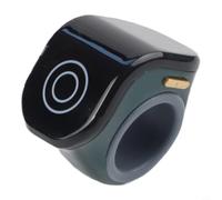 Contador de dedos recargable ultraligero con pantalla LCD dual, batería de 120 mAh, ajuste ajustable para deportes, fitness y conteo de cuentos, compatible con todos (verde)