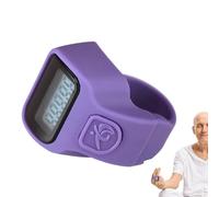 Contador de dígitos pequeño ABS ligero 3x2.3 cm, pantalla LCD, temporizador de funcionamiento, rastreador | Clicker manual multifuncional para conciertos de entrenamiento Pilates